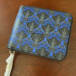 Liberty of London Blue Iphis canvas zip around wallet